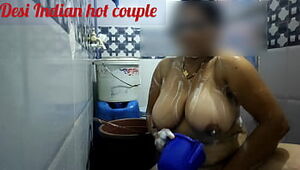 Desi Savita bhabhi nude bath in the bathroom hard-core movie