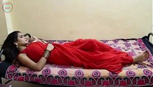 indian bhabhi romped in red saree