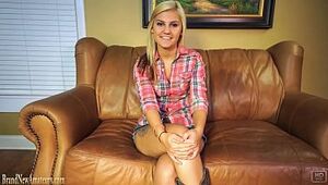 Ash-blonde fledgling Bailey unclothes and jerk at her casting